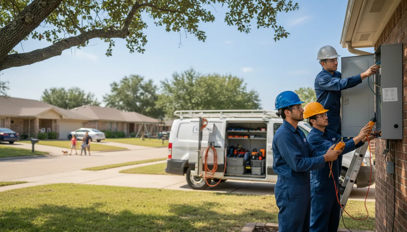 Certified electrician providing emergency electrical services in Gainesville, TX